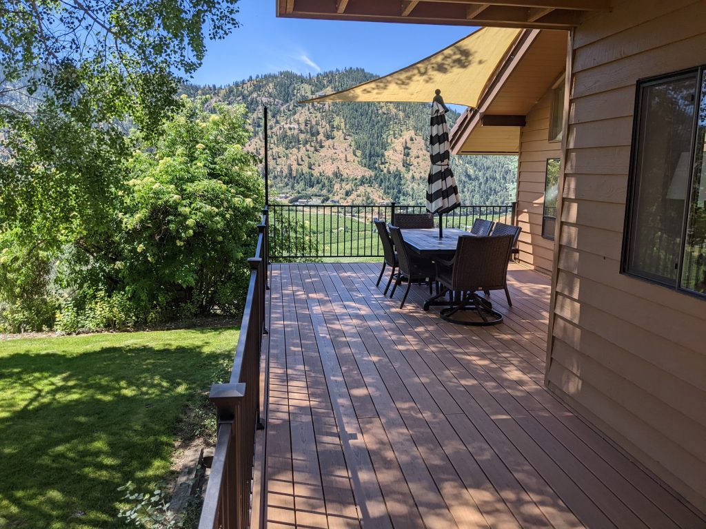 Large Deck with Railing